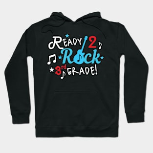 Ready To Rock 3Rd Grade Guitar Theme Boy Gift Hoodie